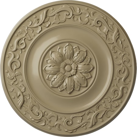 Ekena Millwork Milan Ceiling Medallion, Hand-Painted Gobi Desert, 47 5/8"OD x 2 3/4"P CM47MIGDF